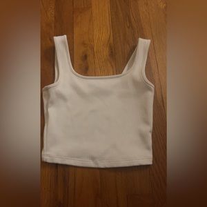 Wild fable- White square neck cropped tank